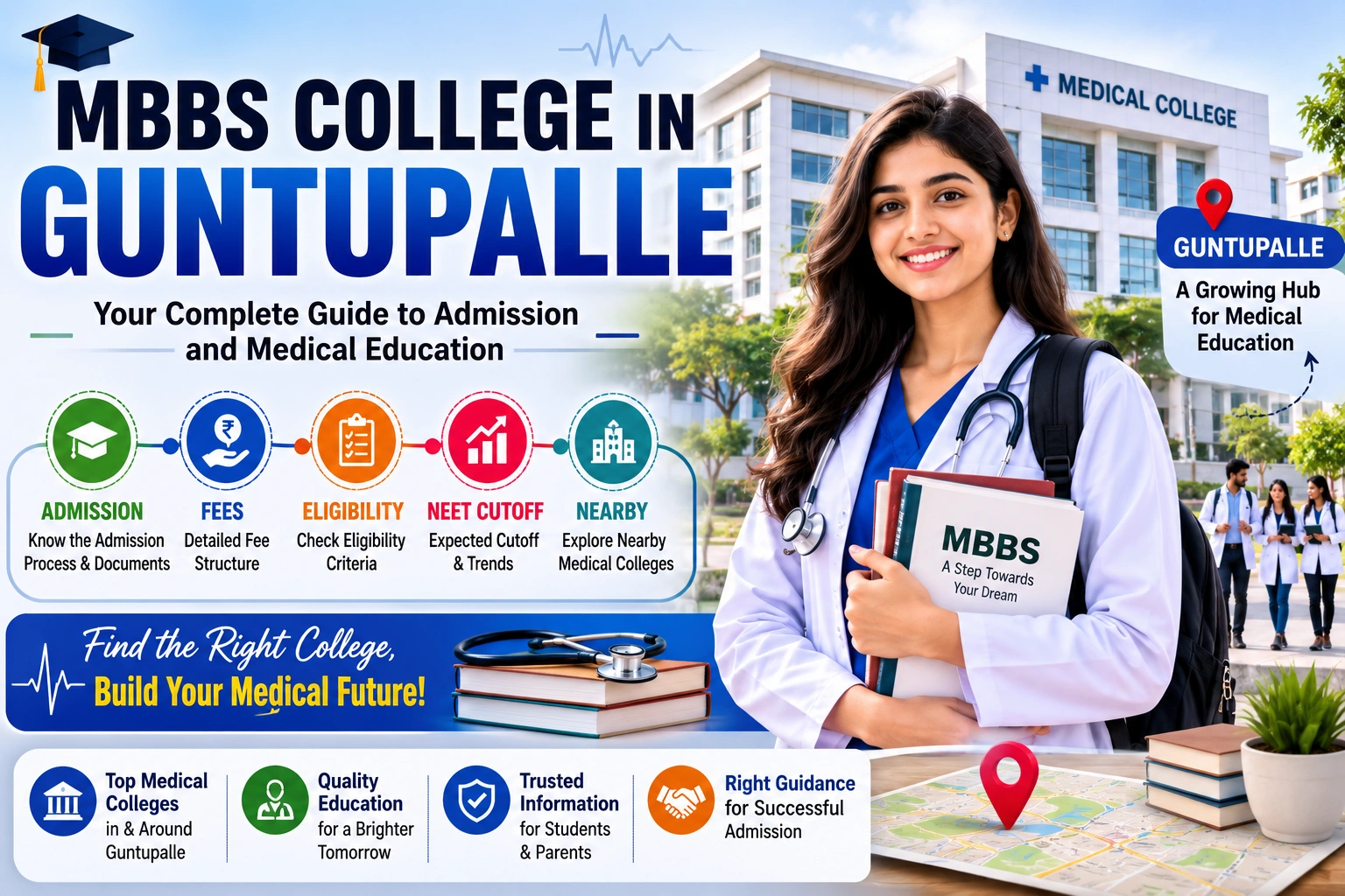 MBBS College in Guntupalle: Admission, Fees, Eligibility, NEET Cutoff &amp; Nearby Medical Colleges