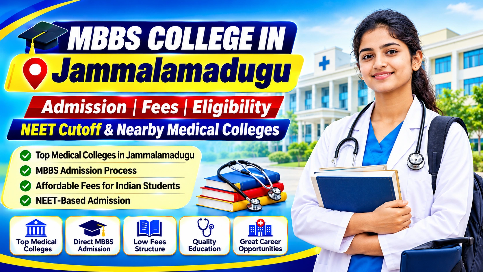 MBBS College in Jammalamadugu: Admission, Fees, Eligibility, NEET Cutoff &amp; Nearby Medical Colleges