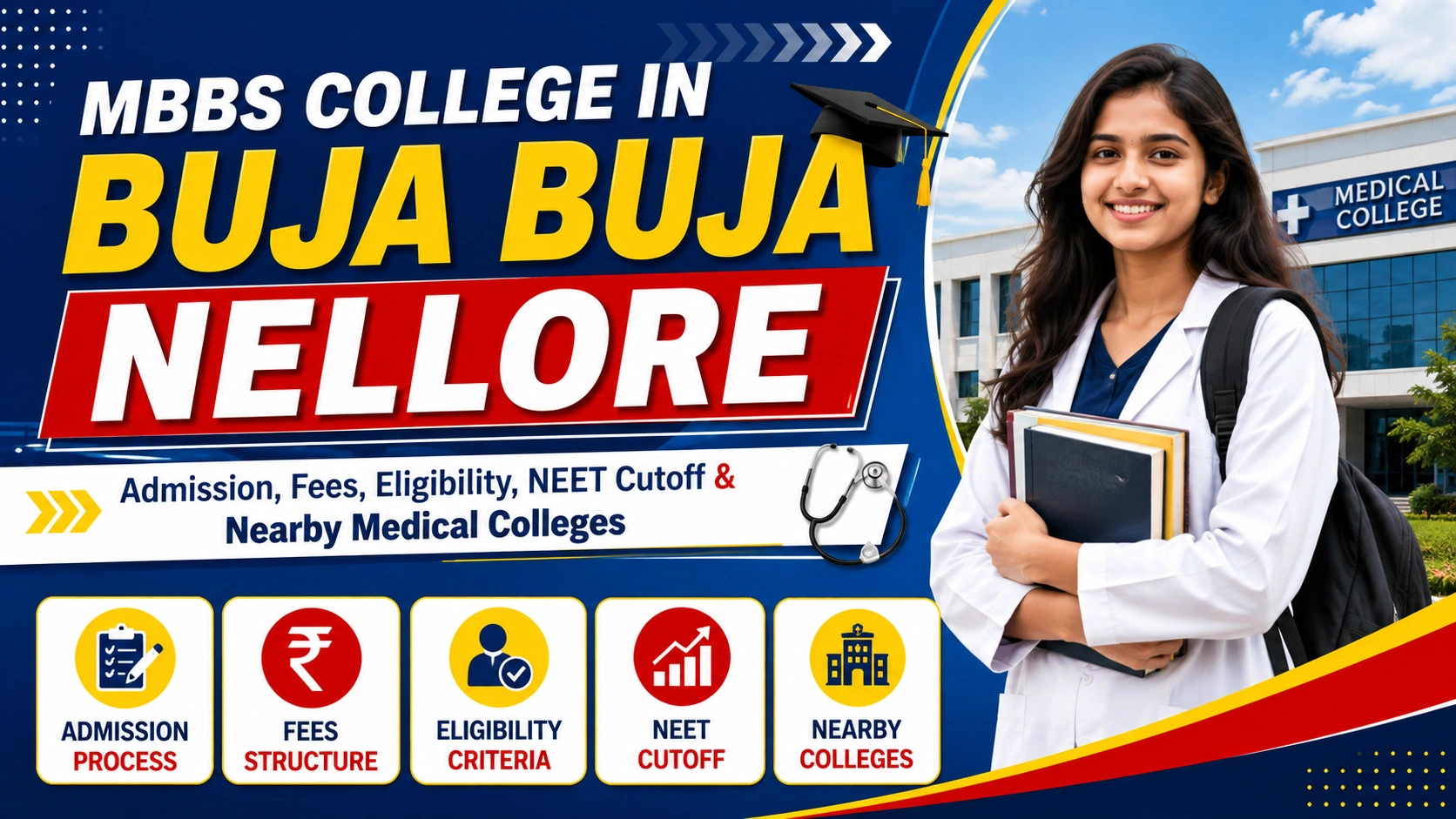 MBBS College in Buja Buja Nellore: Admission, Fees, Eligibility, NEET Cutoff &amp; Nearby Medical Colleges