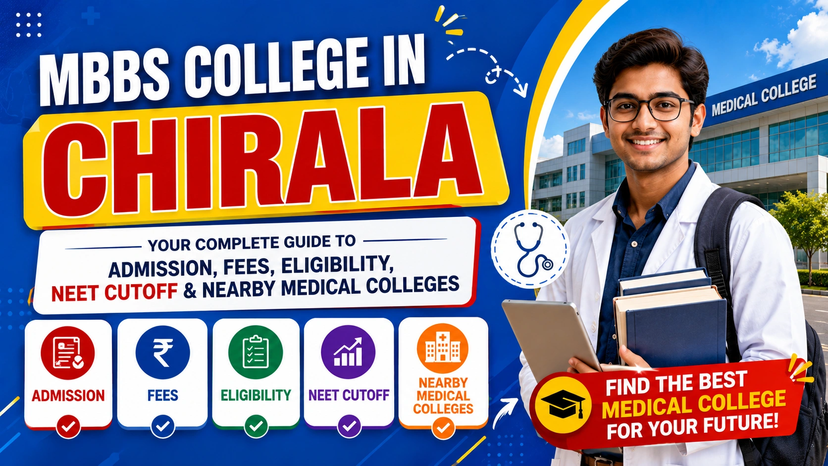 MBBS College in Chirala: Admission, Fees, Eligibility, NEET Cutoff &amp; Nearby Medical Colleges