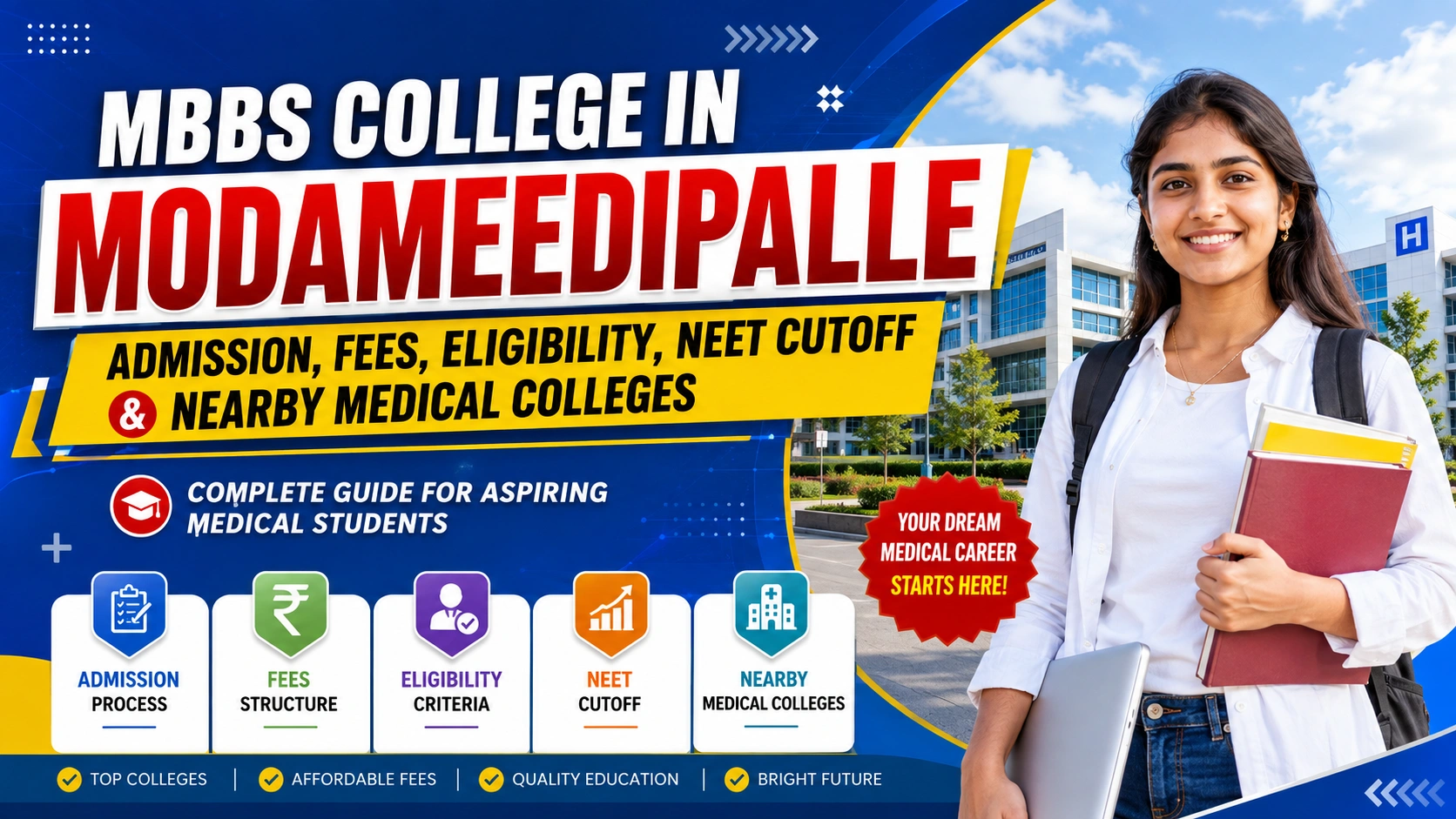 MBBS College in Modameedipalle: Admission, Fees, Eligibility, NEET Cutoff &amp; Nearby Medical Colleges