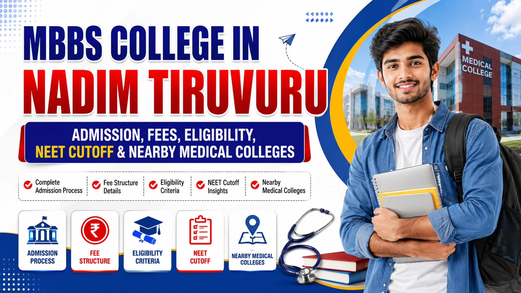 MBBS College in Nadim Tiruvuru: Admission, Fees, Eligibility, NEET Cutoff &amp; Nearby Medical Colleges