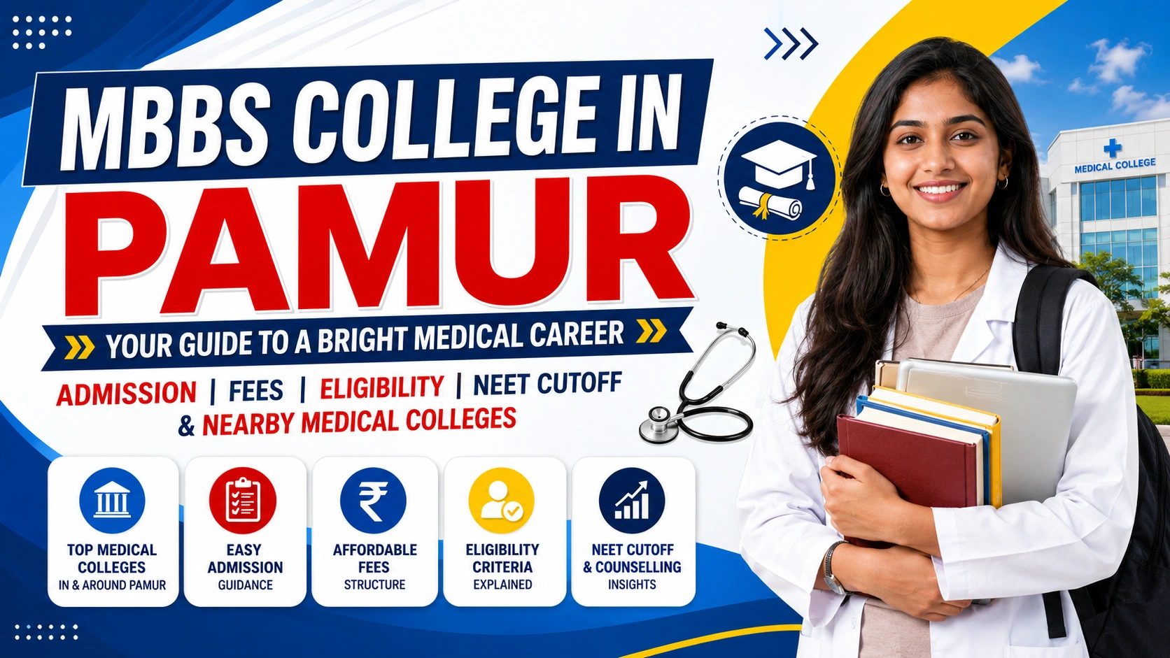 MBBS College in Pamur: Admission, Fees, Eligibility, NEET Cutoff &amp; Nearby Medical Colleges