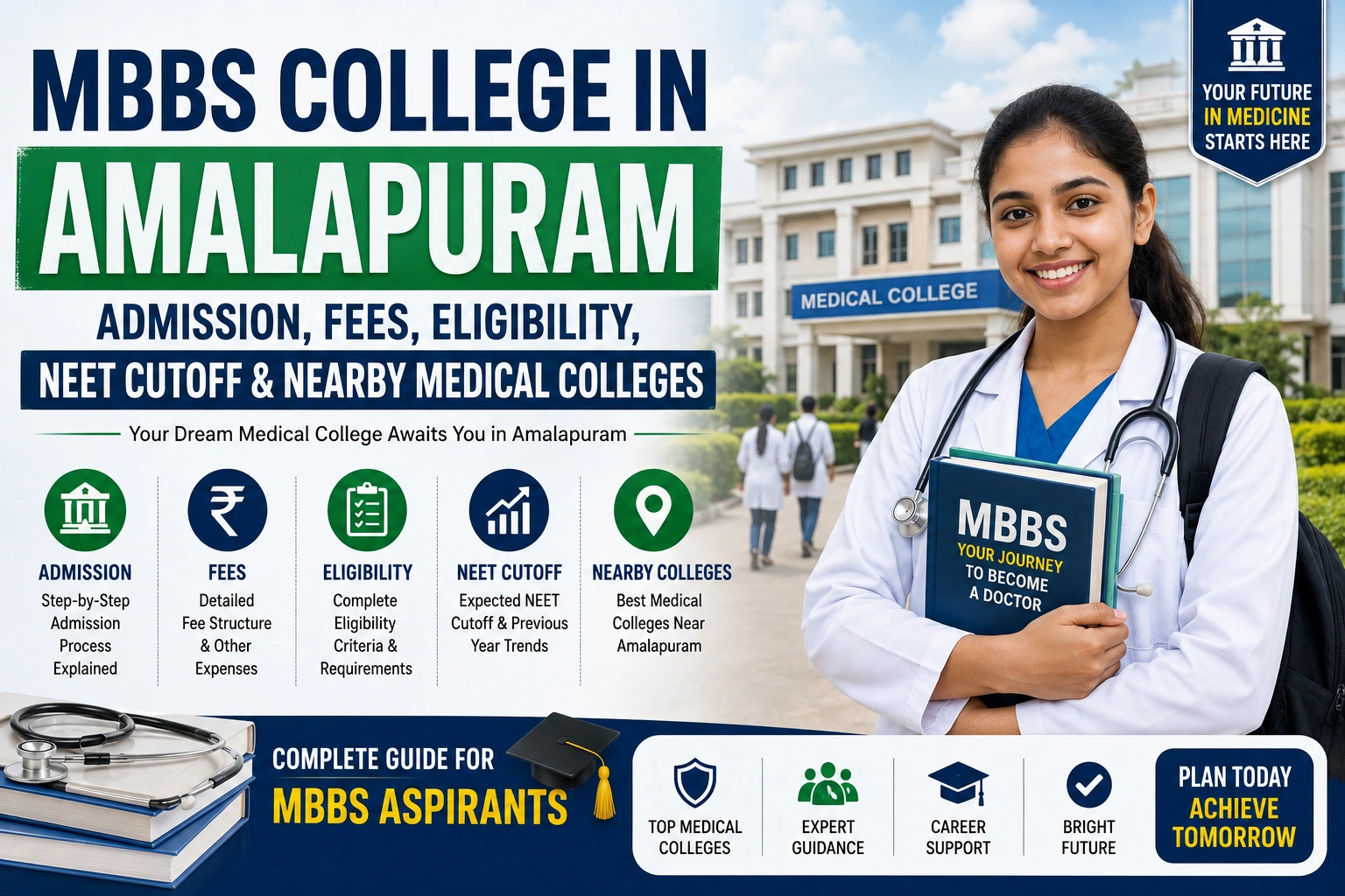 MBBS College in Amalapuram: Admission, Fees, Eligibility, NEET Cutoff &amp; Nearby Medical Colleges